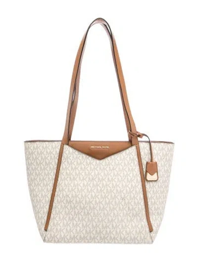 Pre-owned Michael Kors Tote In Neutral