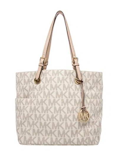 Pre-owned Michael Kors Tote In Neutral