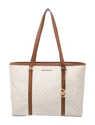 Pre-owned Michael Kors Tote In Neutral