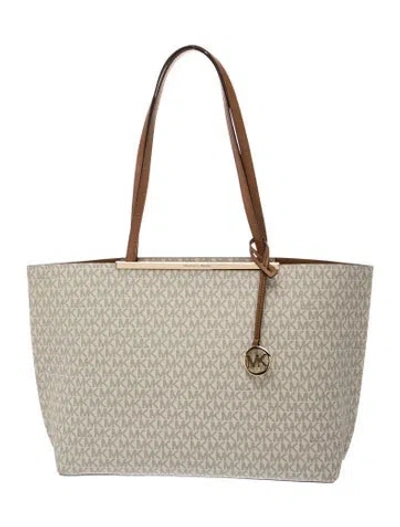 Pre-owned Michael Kors Tote In Neutral