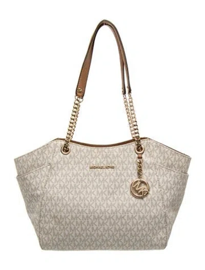 Pre-owned Michael Kors Tote In Neutral