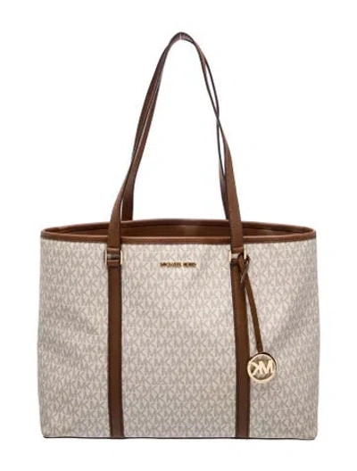 Pre-owned Michael Kors Tote In Neutral