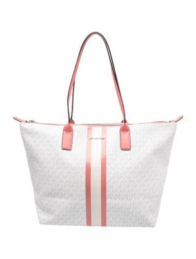 Pre-owned Michael Kors Tote In White