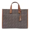Michael Kors Gigi Large Empire Signature Logo Tote Bag In Brown