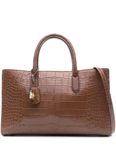 Michael Kors Scarlett Medium Tote Bag In Brown