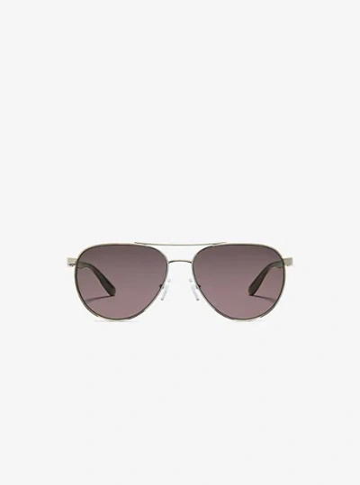 Michael Kors Toulon Sunglasses In Gold