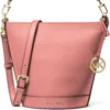 Michael Kors Townsend Small Leather Convertible Bucket Crossbody In Pink