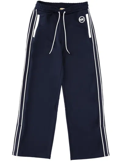 Michael Kors Tracksuit Pants With Logo In Blue
