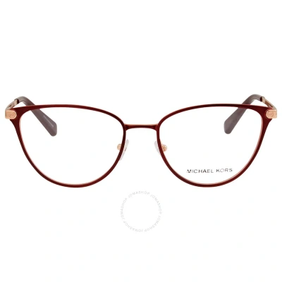 Michael Kors Transparent Cat Eye Ladies Eyeglasses Mk3049 1213 52 In N/a