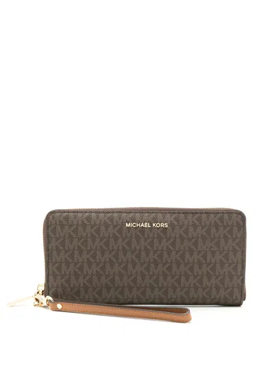 Michael Kors Travel Continental Accessories In Brown
