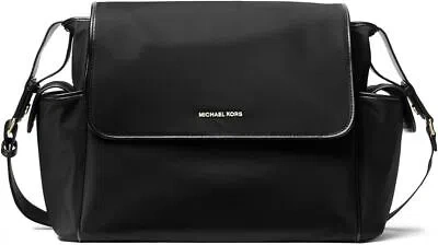 Pre-owned Michael Kors Travel Large Diaper Bag Messenger - Black
