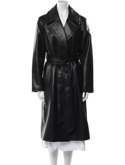 Pre-owned Michael Kors Trench Coat In Black