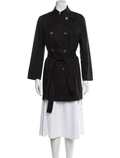 Pre-owned Michael Kors Trench Coat In Black