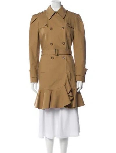 Pre-owned Michael Kors Trench Coat In Brown