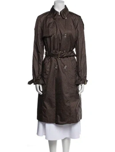 Pre-owned Michael Kors Trench Coat In Brown