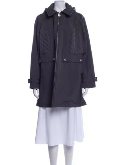 Pre-owned Michael Kors Trench Coat In Gray