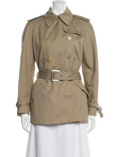 Pre-owned Michael Kors Trench Coat In Neutral