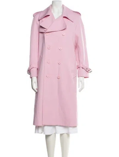Pre-owned Michael Kors Trench Coat In Pink