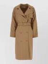 Michael Kors Camel Polyester Blend Trench Coat