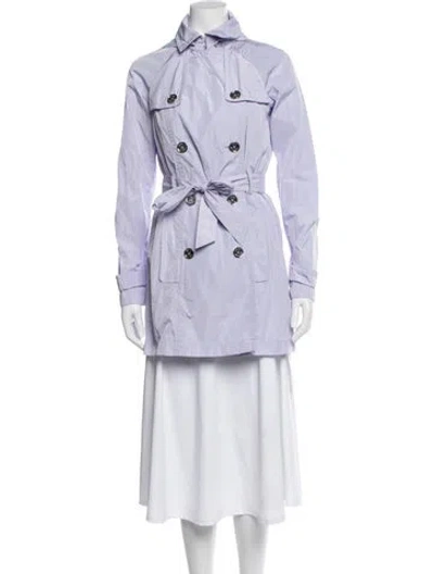 Pre-owned Michael Kors Trench Coat In Purple