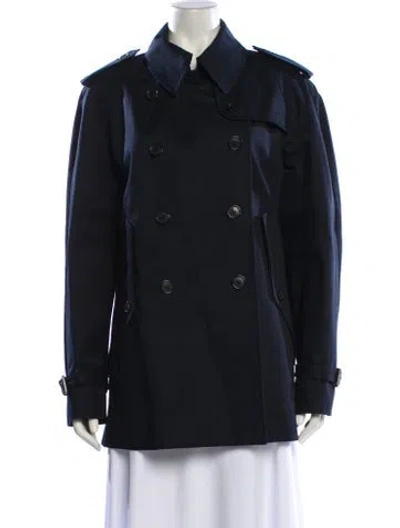 Pre-owned Michael Kors Trench Coat W/ Tags In Blue