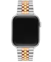 Michael Kors Apple Watch Two-tone Stainless Steel Bracelet In Tri-tone