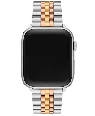 Michael Kors Apple Watch Two-tone Stainless Steel Bracelet In Tri-tone