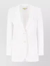 Michael Kors Single-breasted Blazer Jacket In White