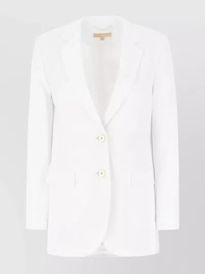 MICHAEL KORS TRIACETATE BLEND BLAZER WITH FLAP POCKETS