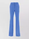 Michael Kors Collection Haylee Stretch Virgin Wool Blend Flare Leg Pants In Blue