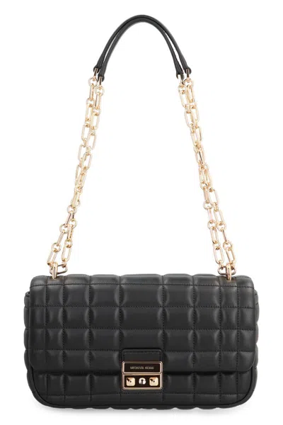 Michael Kors Michael  Tribeca Large Convertible Chain Shoulder Bag In Black