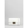 Michael Kors Tribeca Shoulder Bag In White Leather In White