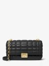 Michael Kors Tribeca Long Convertible Chain Shoulder Bag In Black