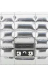 Michael Kors Tribeca Leather Wallet On Chain In Gray