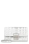 Michael Kors Tribeca Leather Wallet On Chain In White