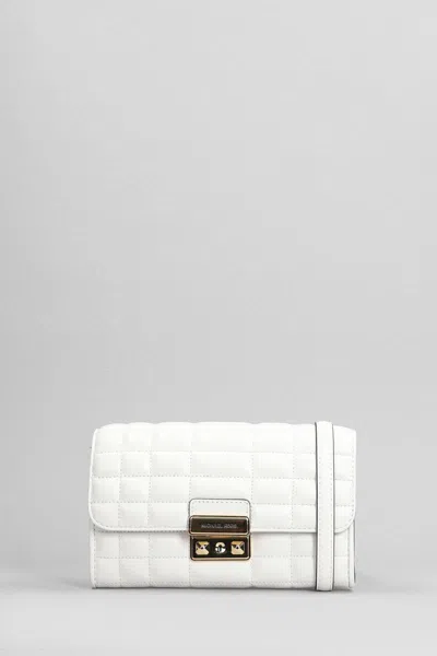 Michael Kors Tribeca Shoulder Bag In White Leather