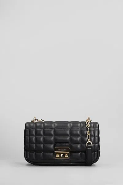 Michael Kors Tribeca Shoulder Bag In Black Leather