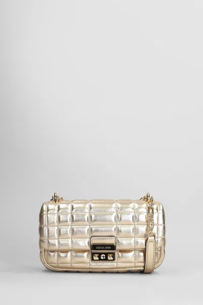 Michael Kors Tribeca Shoulder Bag In Gold Leather