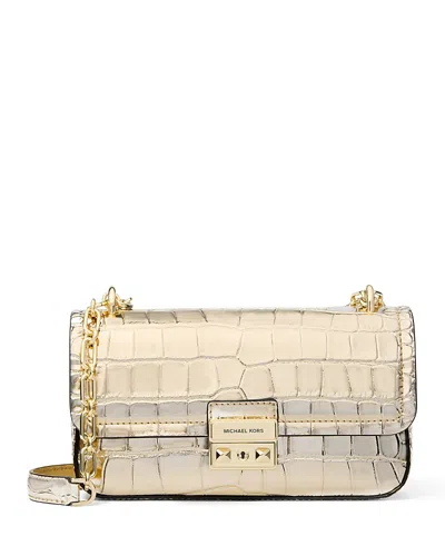 Michael Kors Tribeca Small Convertible Chain Shoulder Bag In Neutrals