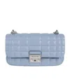 Michael Kors Tribeca Small Quilted Crossbody Bag In Blue