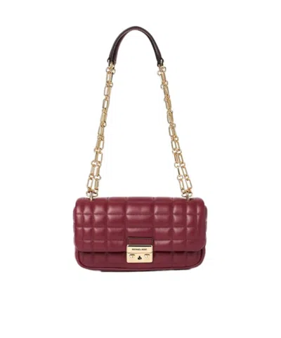 MICHAEL KORS TRIBECA SMALL QUILTED LEATHER SHOULDER BAG