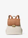 Michael Kors Tribeca Small Signature Logo Backpack In Multi