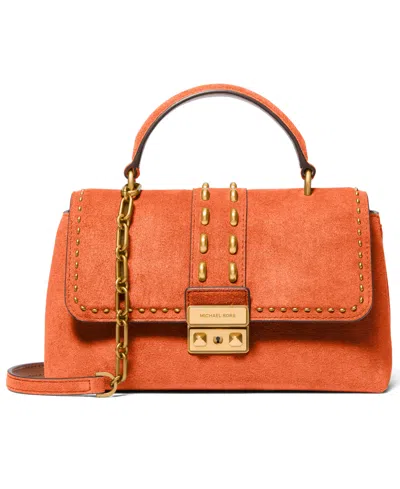 Michael Kors Tribeca Small Top Handle Satchel Bag In Yellow