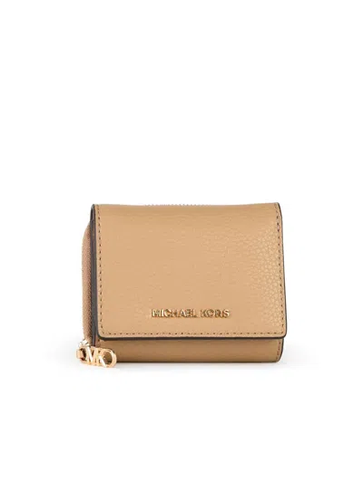 Michael Kors Beige Calf Leather Wallet
