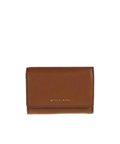 Michael Kors Tri-fold Wallet In Brown