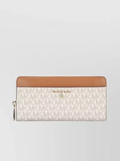 Michael Kors Trimmed Continental Pocket Gold Hardware In Neutral