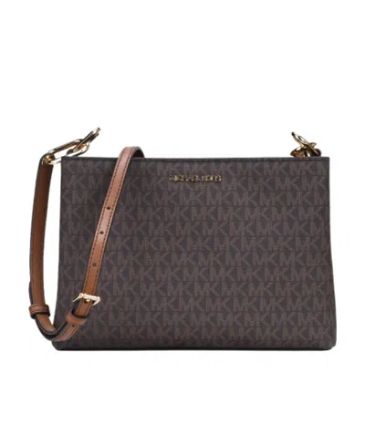 Michael Kors Trisha Medium Satchel Bag In Black