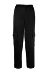 Michael Kors Satin Trousers In Black