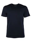 Michael Kors Crew Neck Basic T-shirt In Blue