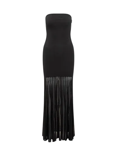 Michael Kors Tube Top Maxidress In Black